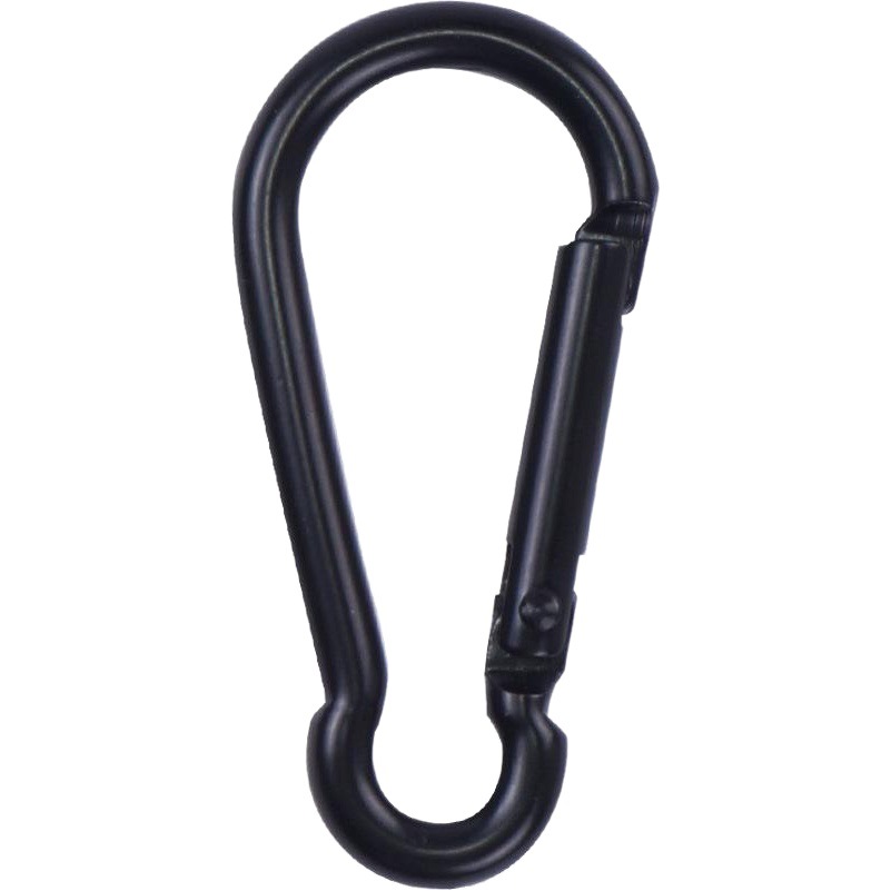 D-shaped gourd-shaped all-black aluminum alloy mountaineering buckle bluetooth ear shell hook mini key chain jewelry accessories