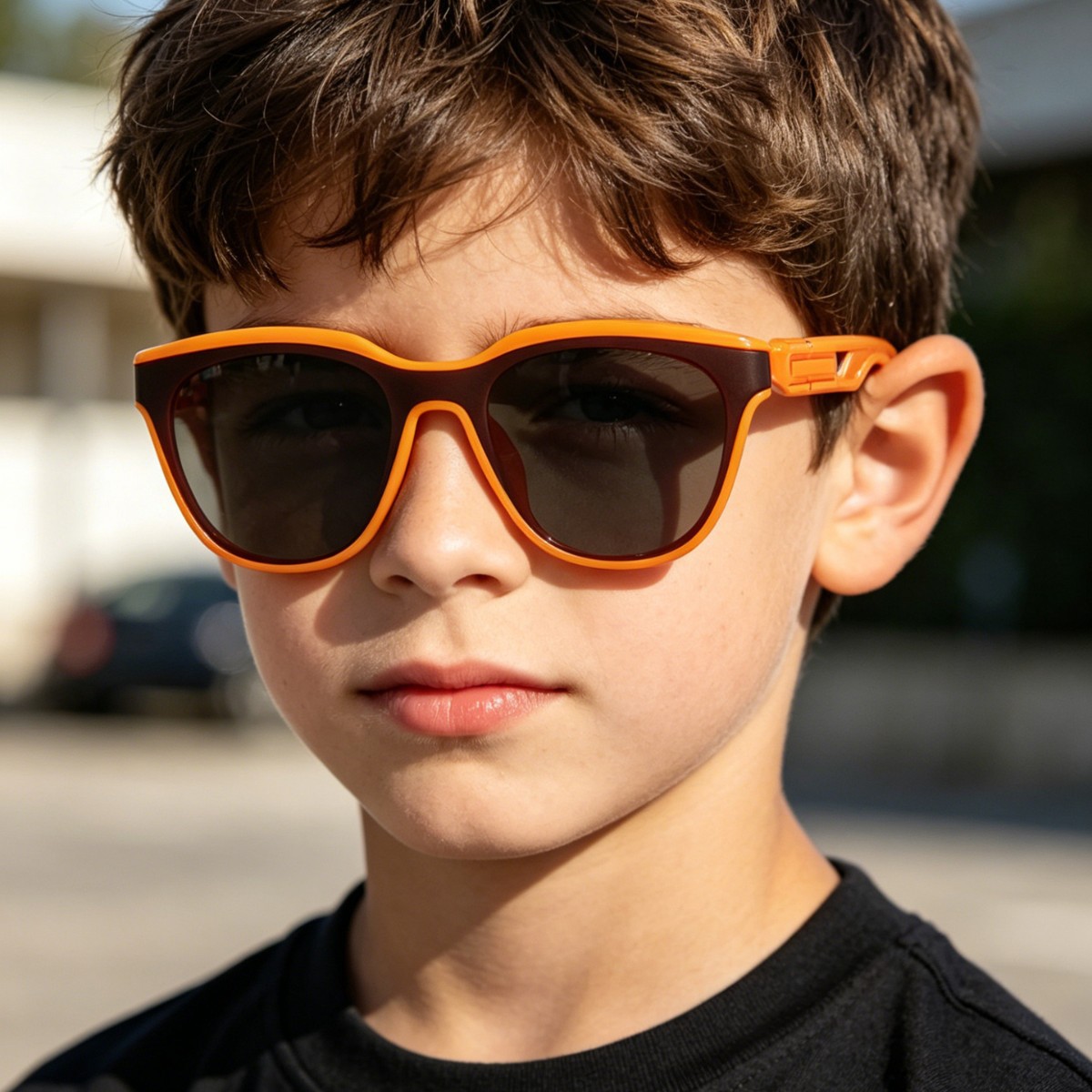 Nuevas gafas de sol cuadradas para niños Raine, venta al por mayor transfronteriza, gafas de sol anti-UV para bebés, lindas y a la moda para exteriores