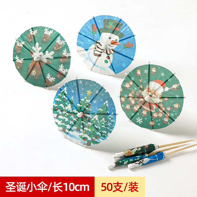 Palillos de Sombrilla para Frutas y Cócteles de Bambú Decorativo para Tartas y Platillos image 62
