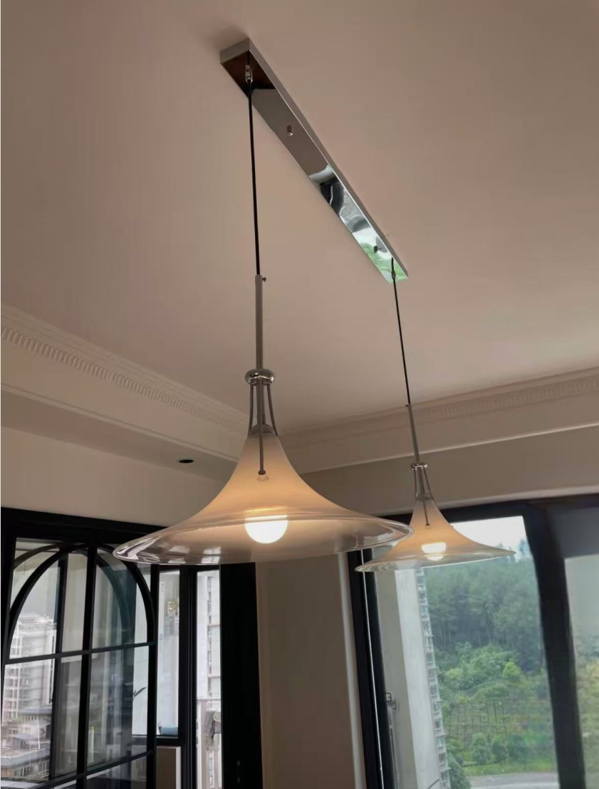 Double-head combination white magnolia dining hanging