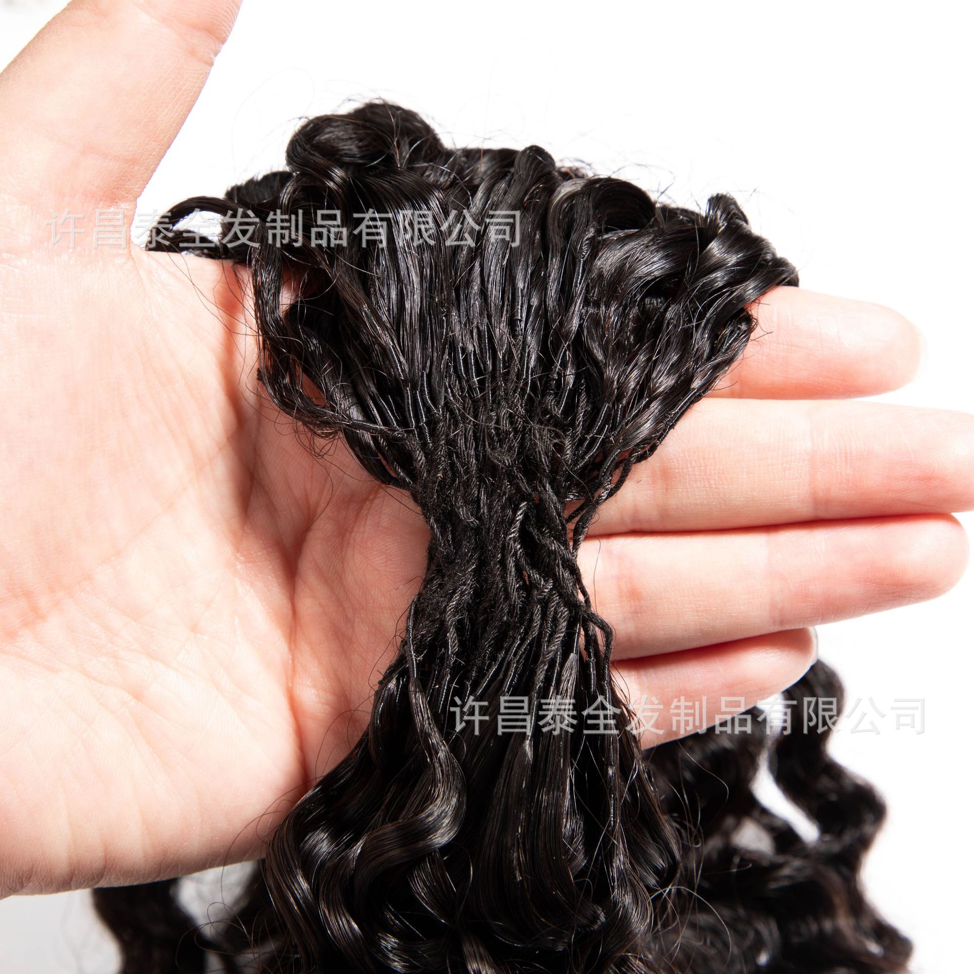 Extensiones de Cabello Humano Rizado de Pluma