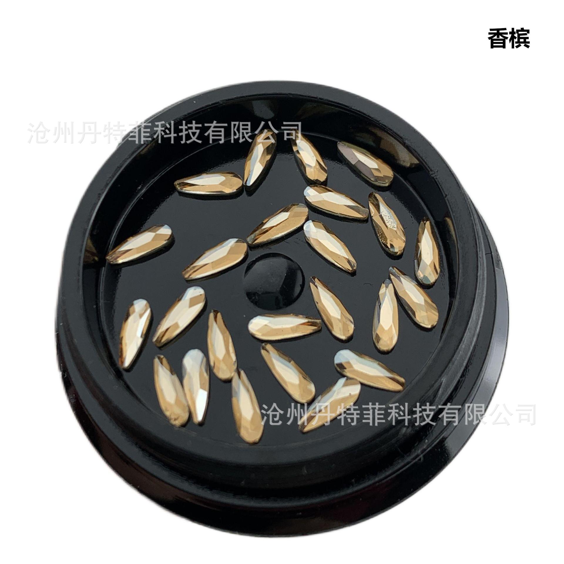 Productos de comercio exterior 2.6 * 8mm dientes de goteo de agua a granel dientes de dientes de dientes de dientes de semillas de melón goteo de agua bolsa de taladro inferior plano