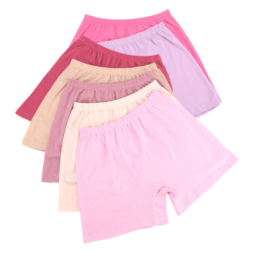 Middle-aged and elderly women's underwear cotton high-waist boxer briefs for the elderly solid color plus size loose breathable cotton mother's underwear