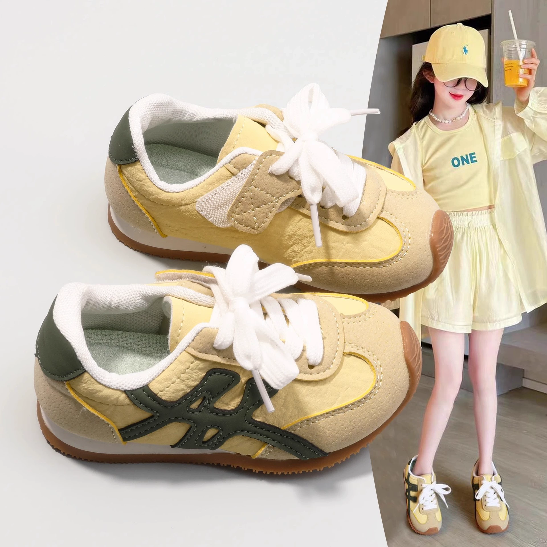 Детские спортивные кроссовки Forrest Gump, весна-осень 2025, новые повседневные кроссовки для мальчиков и девочек, мягкая нескользящая подошва, кроссовки для бега