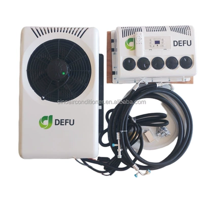 Defu Export Wholesale Split Parking Air Conditioner Backpack Type 12V24V Electric Truck Air Conditioner for Rv Trucks (Automotive air conditioning) - 12v-white-five-holes