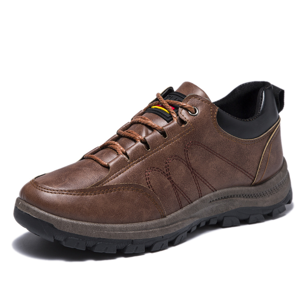 Large size hiking shoes for men cross-border new comfortable hiking shoes casual fashion lace up British style trendy men 5