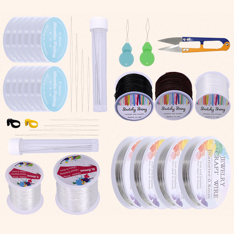 diy饰品配件 穿水晶弹力线金属线绳子水晶线穿串珠子线现货批发