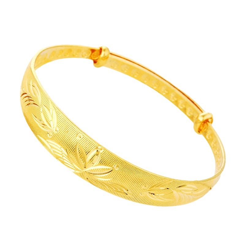 Bracelet 1PC lady does not fade for a long time Gypsy push-pull copper alloy_voghion.com