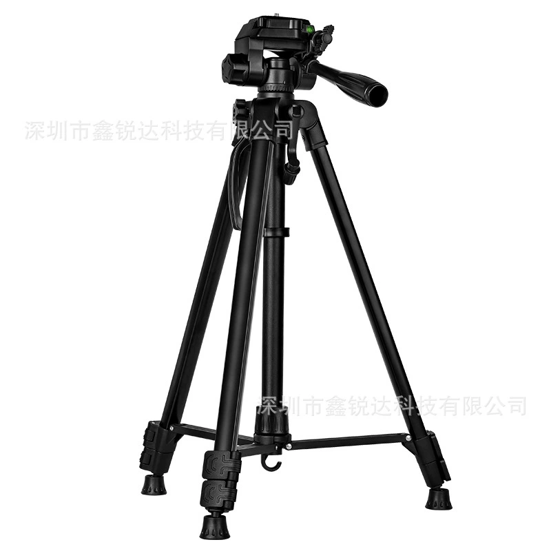 Штатив F-3650T для мобильного телефона, селфи/лайв, тройная микрофонная/фоторегистрация, регулируемый угол, ночная рыболовная лампа, трехопорный держатель