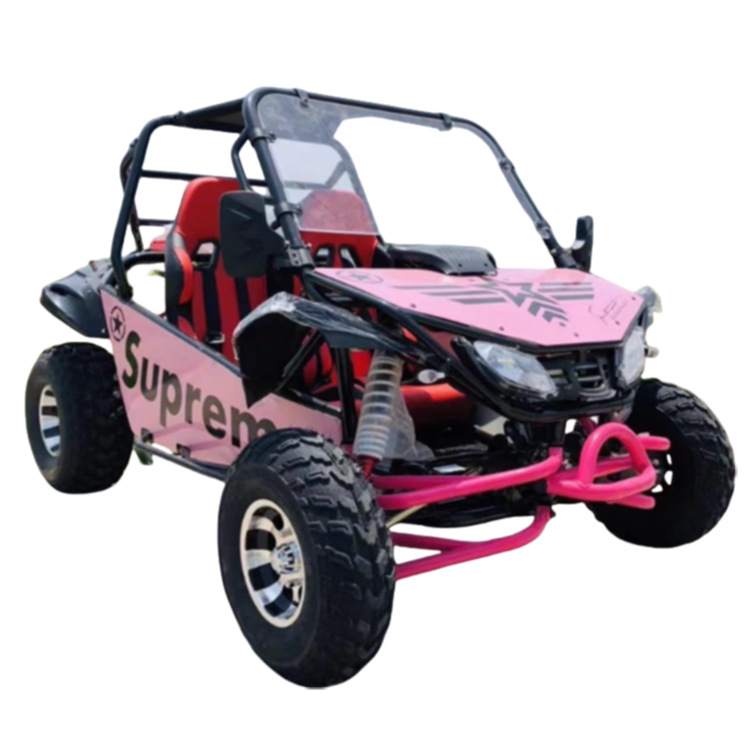 Todo terreno ATV cuatro ruedas motocicleta todoterreno 200cc versión de combustible adulto doble tubo de acero kart