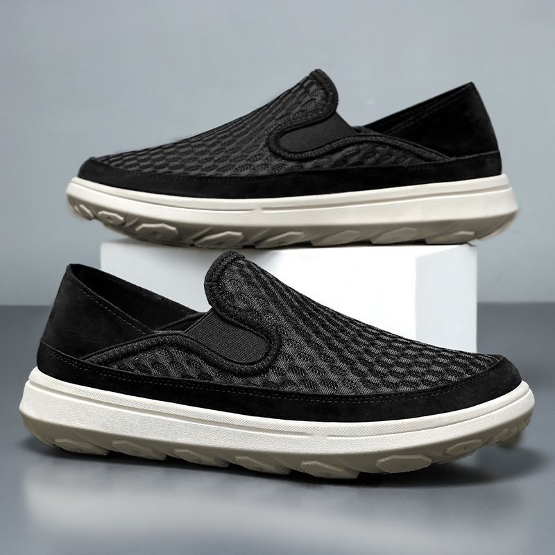 Men's Shoes, New Summer Style Slip-On Sports Fly-Knit Breathable Single Shoes, Wholesale and Dropshipping, Old Beijing Cloth Shoes, Casual Shoes