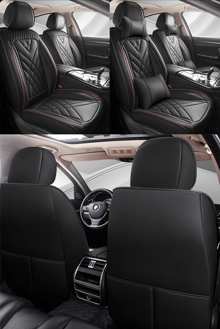 Car Five-Seater Four-Season Universal Car Seat Cushion Fully Surrounded Seat Cushion Cover Fully Covered Seat Cover Breathable Seat Cushion Summer New Style
