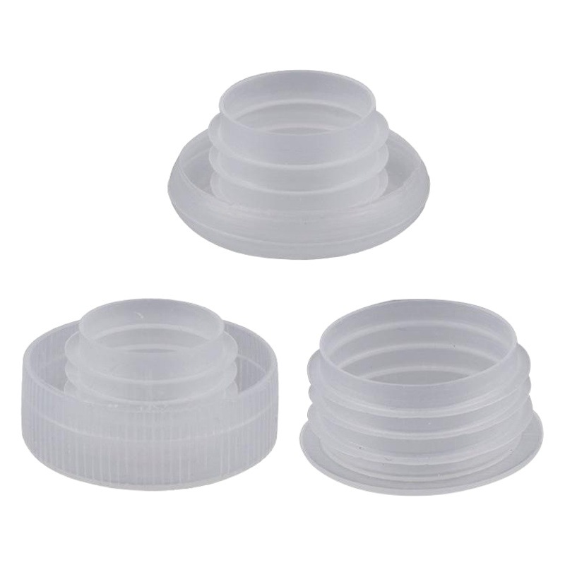 100 tapa de botella de plástico tapa de sellado de vino tinto tapón interior botella de agua salada agujero de tuerca transparente tapón a prueba de polvo cubierta de tirón fácil image 1