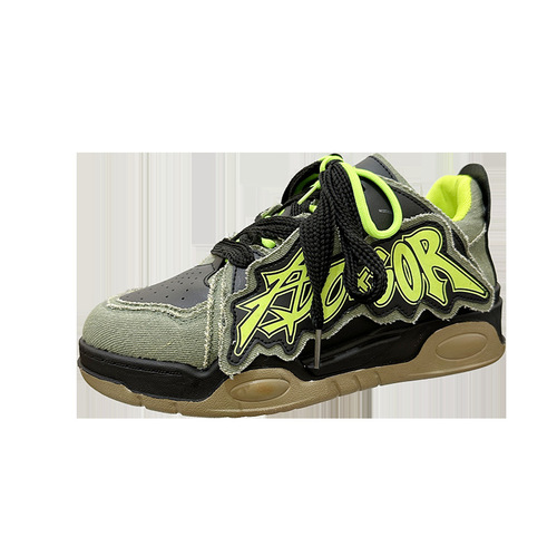 Niche design black warrior version bread shoes casual new national fashion brand dad shoes sports skateboard shoes live style