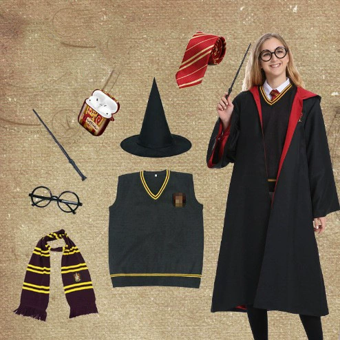 Гарри Поттер Волшебный халат Плащ Студия Хэллоуин халат для взрослых детей косплей костюм оптом