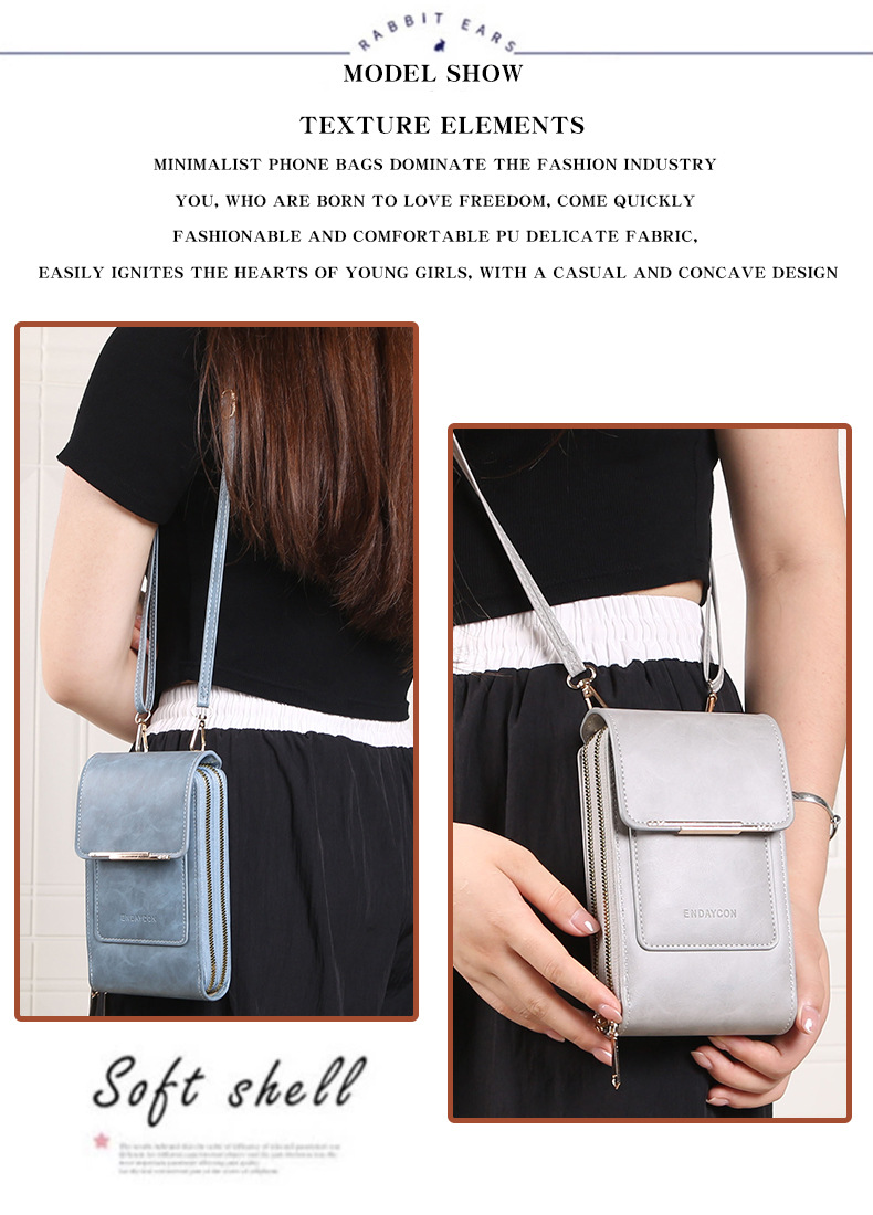 Nuova collezione primaverile da donna portafoglio monospalla a tracolla edizione coreana borsa multifunzionale per cellulare_voghion.com