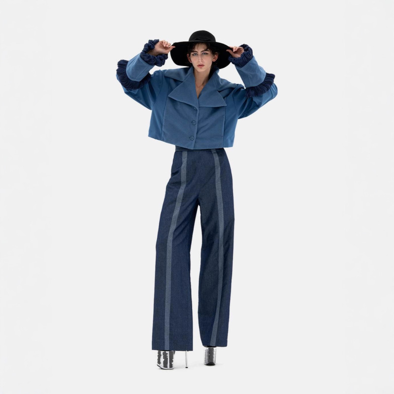 That's Chu Blue Glitter Patchwork Jeans