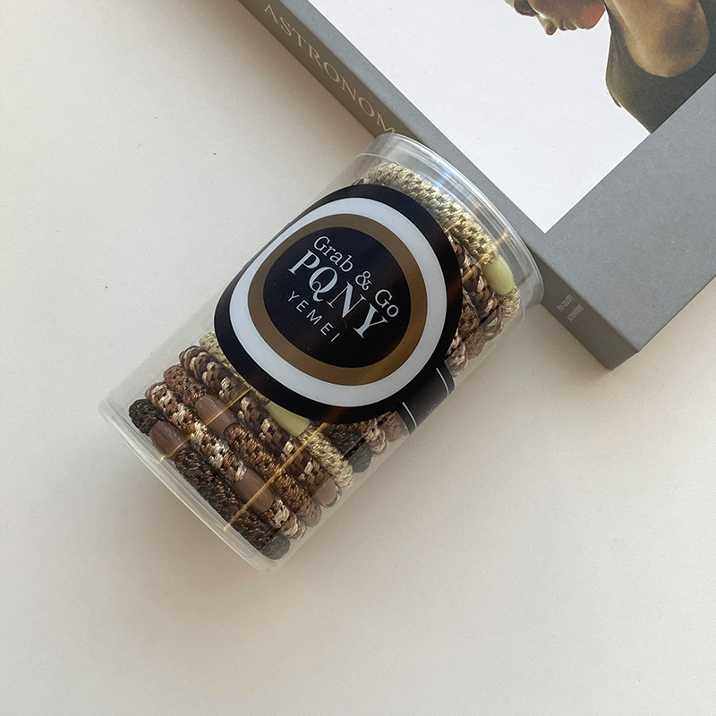 Kunling estrella con el mismo anillo de cabello de alta elasticidad para mujeres correa de cabello gruesa tirada constante cuerda de cabello de cola de caballo alta