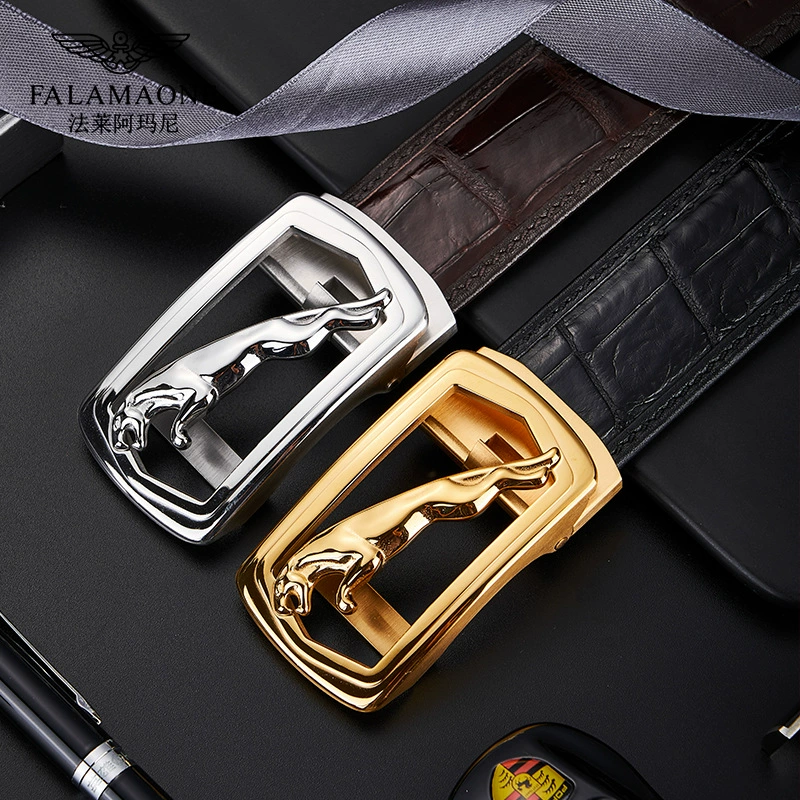 Кожаный ремень Фалия Armani, брюки для отдыха, простой и элегантный дизайн, принт крокодила