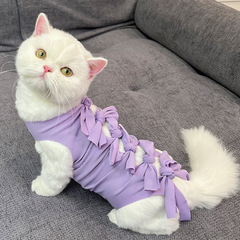 ペットの猫の避妊手術後の服、離乳用通気性生理パンツ、舐め防止、ハラスメント服、卸売