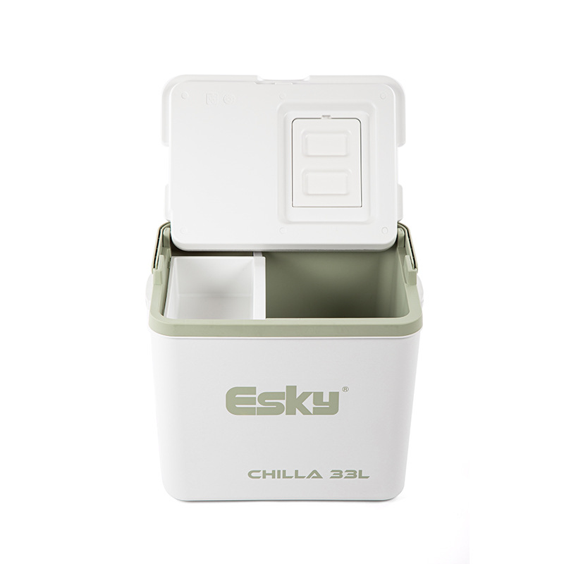 EsKY33 litros hielo refrigerador de hielo caja maleta con taza titular bafle sunroof multi-función coche portátil aislamiento caja