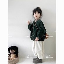 韩版童装儿童复古灯芯绒套装男女童休闲时尚日系风套装新款秋