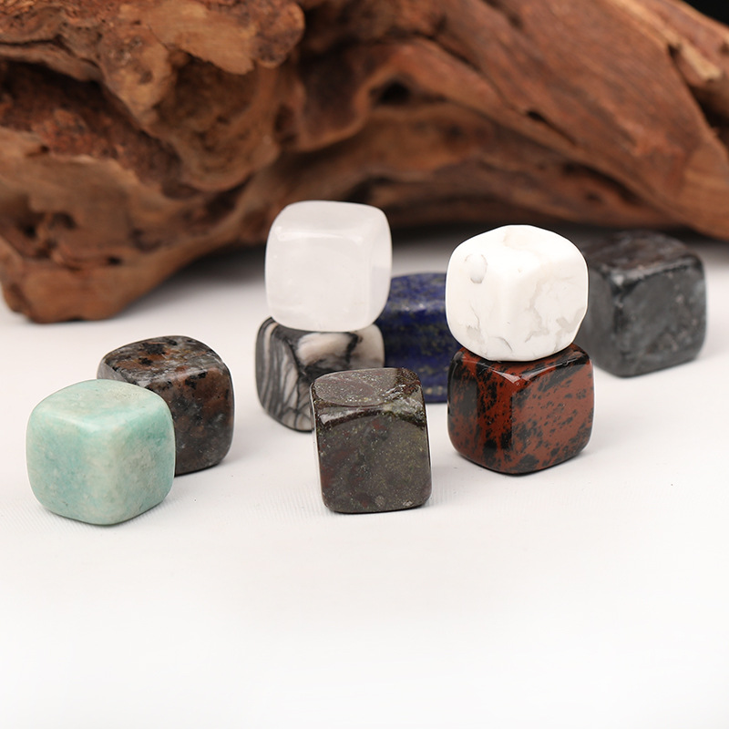 天然水晶方块方糖1.6迷你原石把玩居家装饰消磁水晶摆件装饰品