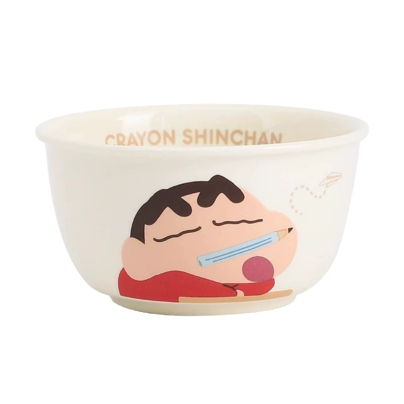 Cute children's beige cartoon ceramic tableware, set