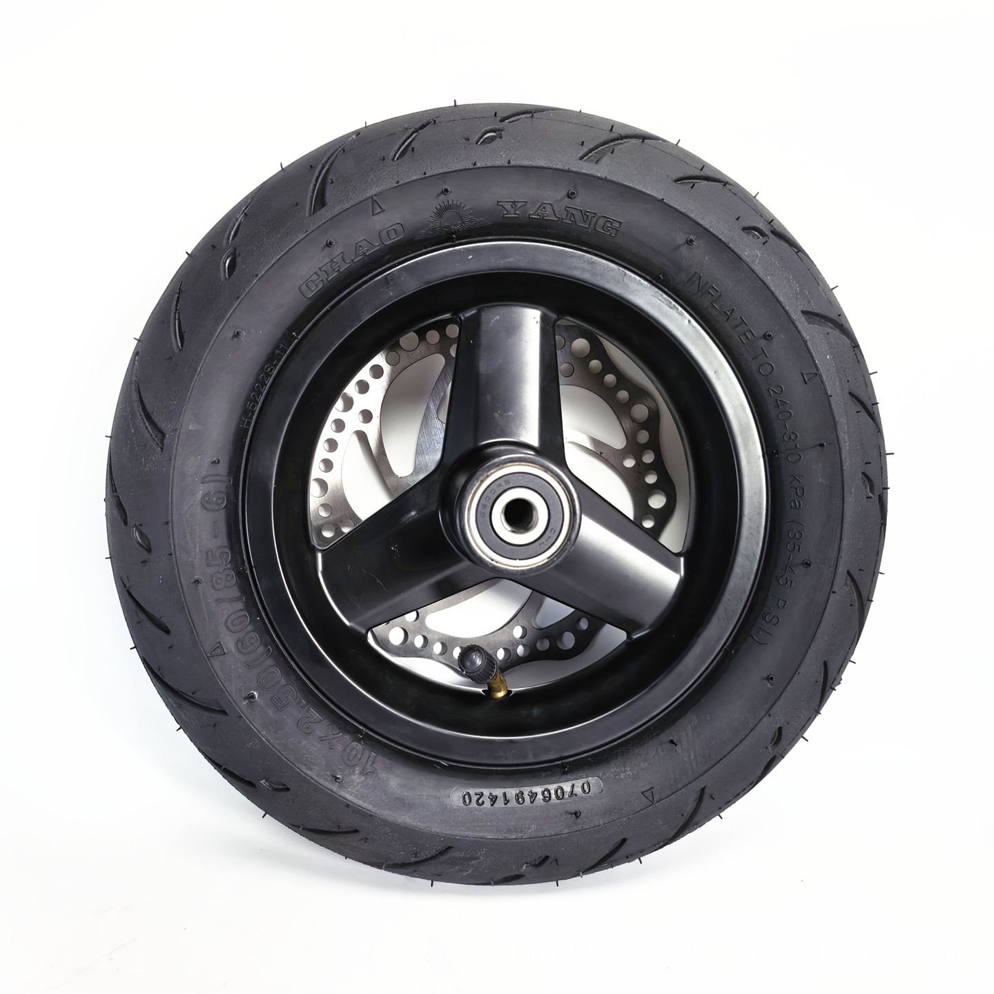 Chaoyang Tires 10inch Electric Scooter Replacement Inflatable Tire Wheel Assembly 10x2.50 Inner and Outer Tire Complete Wheel