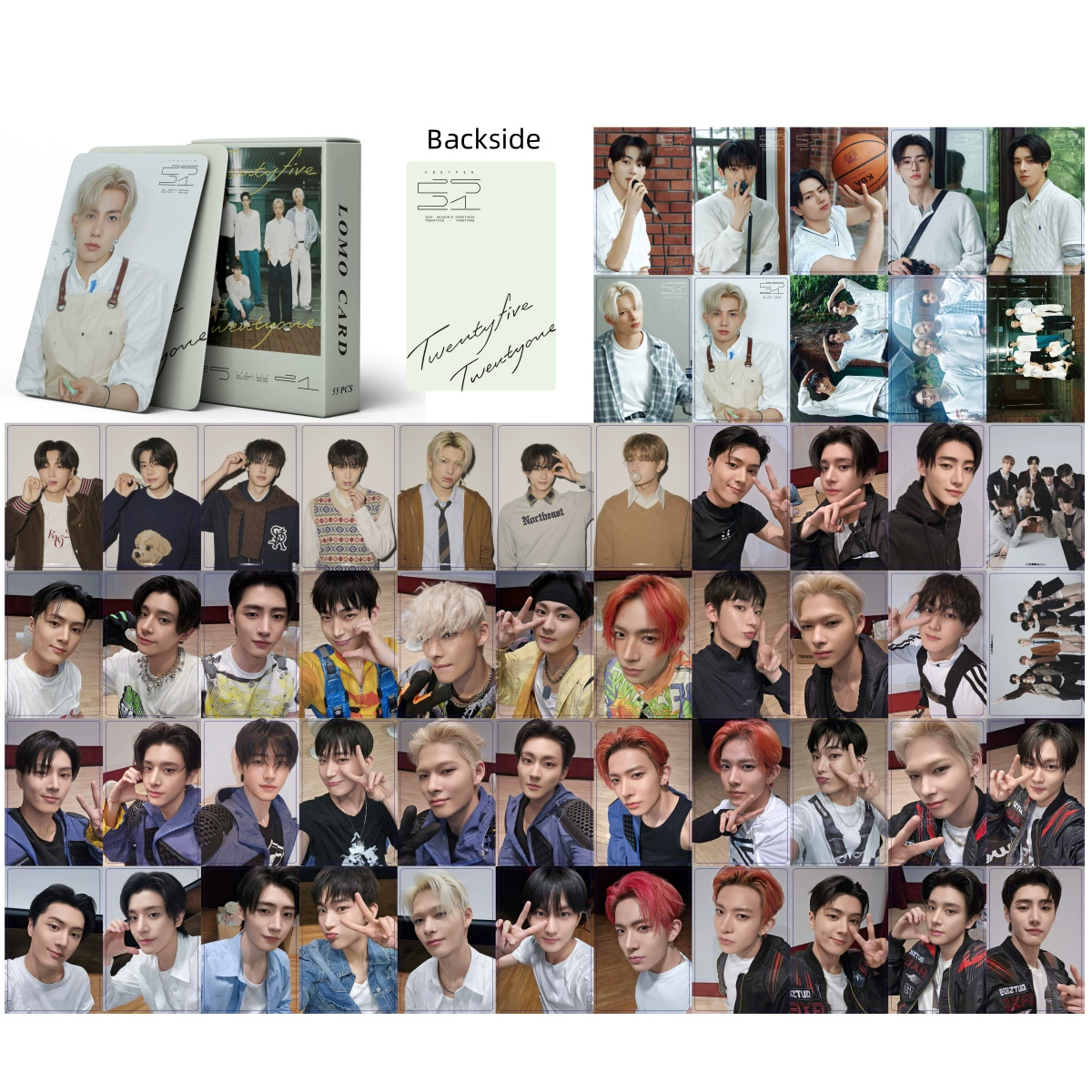 Интеграция лазерной карты 55 пуле-поддерживающая StrayKids розовый BM ILLIT блестящий градиент маленькие Lomo карты
