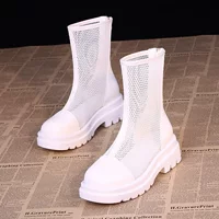 Martens‑style breathable mesh platform ankle boots, lightweight, sizes EU 35–40