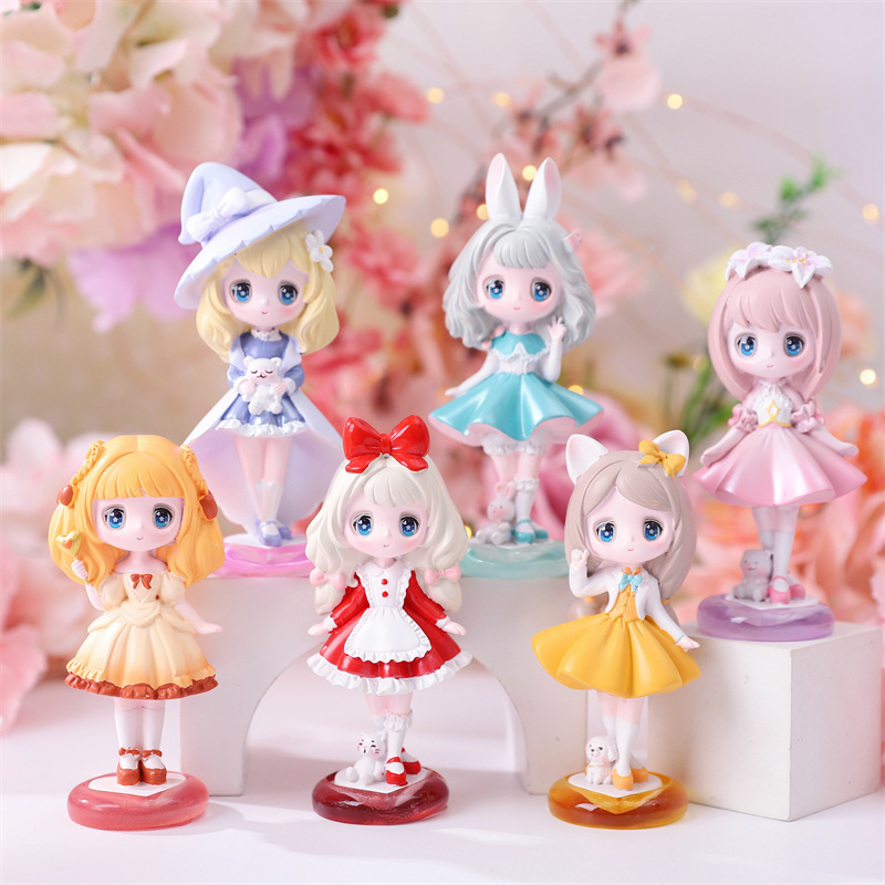 Dressed Party Blind Box Girl Doll Handmade Wholesale Resin Crafts Ornaments Children's Toys Birthday Gift for Women