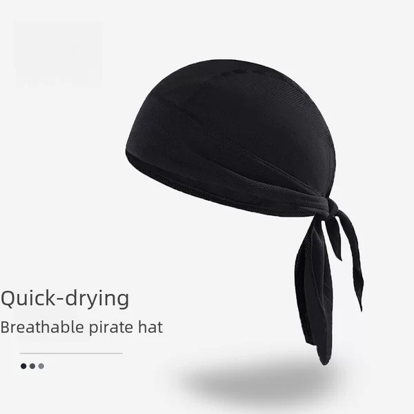Casual Pirate Hat Baotou Hat for Men and Women Autumn and Winter Sports Breathable Pullover Hat Lined with Outdoor Cycling and Running Hat