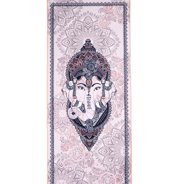Digital Printed Yoga Towel with Non-Slip Silicone Dots Quick Dry Perfect for Yoga, Workout and Sports
