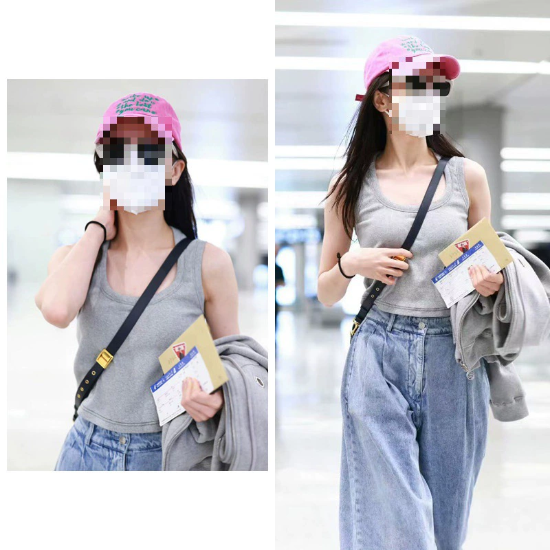 Долгосрочный склад 2025 летний стиль знаменитостей облегающий короткий серый топ с U-образным вырезом без рукавов для женщин