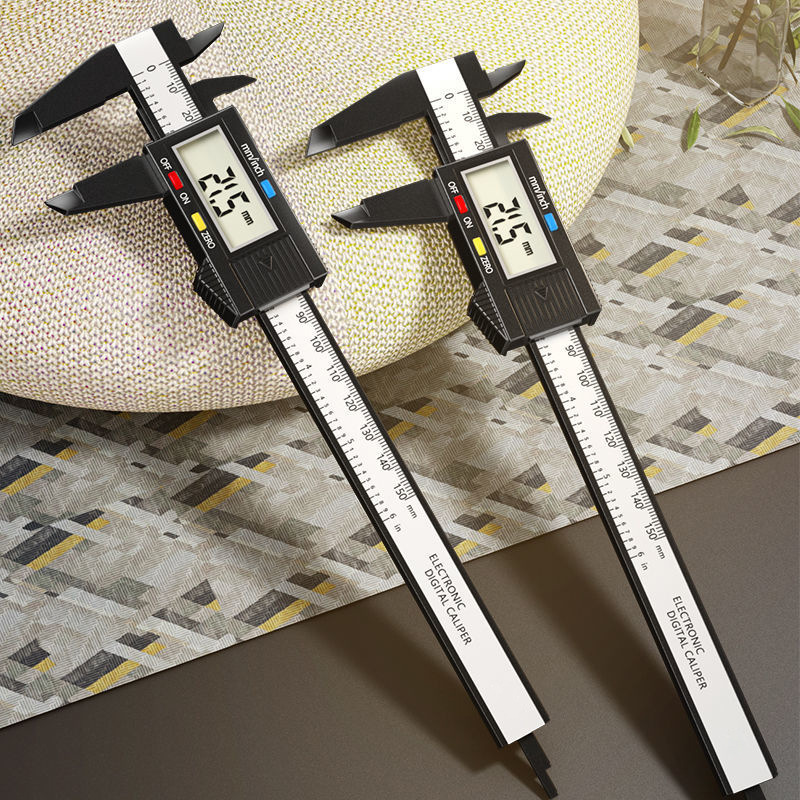 电子数显游标卡尺0-150mm高精度手镯文玩珠宝测量尺塑料卡尺批发