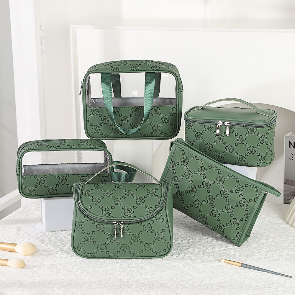 capacious polyurethane cosmetic bag