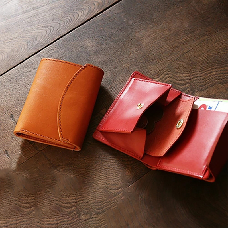 Neutral Multifunctional Leather Japanese Coin Purse for Men and Women, Large Capacity, Compact Banknote Storage, Anti-Theft Wallet