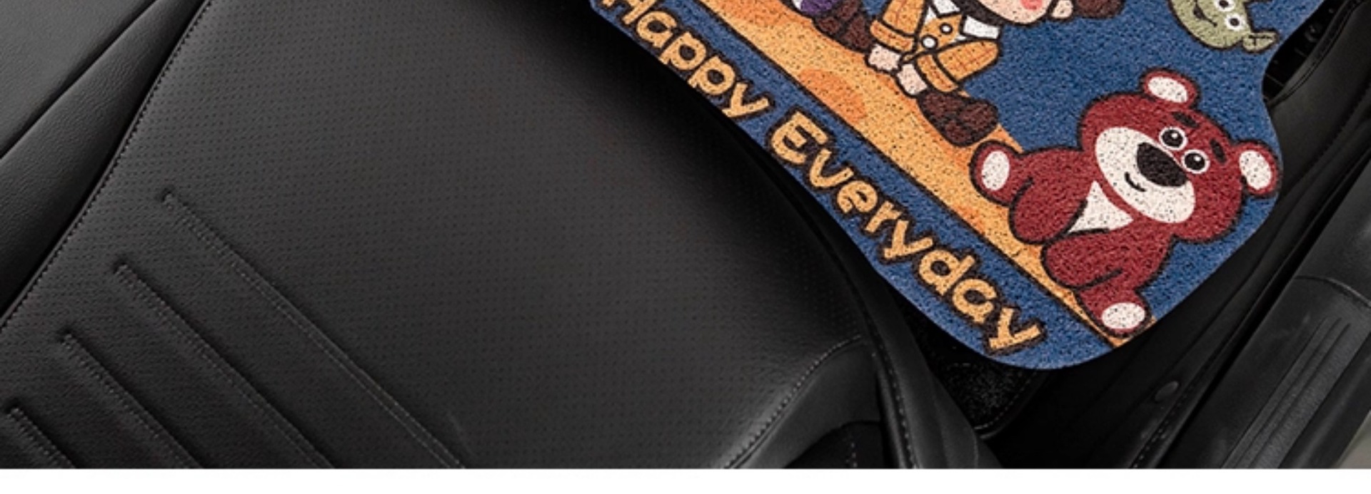 Car Floor Mats, Cute Cartoon Floor Mats, Stain-Resistant, Easy to Clean, Non-Slip, Universal Car Decoration Supplies