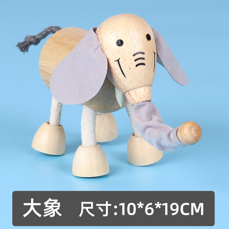 Juguetes de animales de pastizales de madera Juego de simulación para niños Muñecas de madera Granja forestal Juguetes de animales pequeños al por mayor