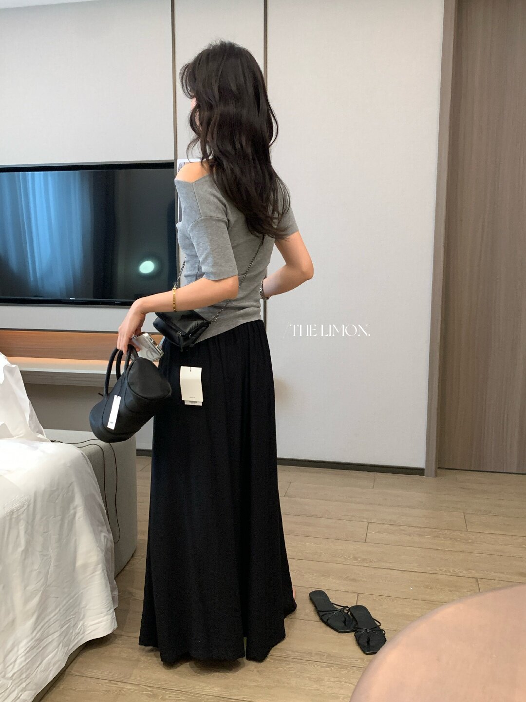 Quần culottes nữ ống rộng cạp cao dáng lười mùa hè 2026 — Thẻ nông, màu đen, màu hồng, màu cam chi tiết 23