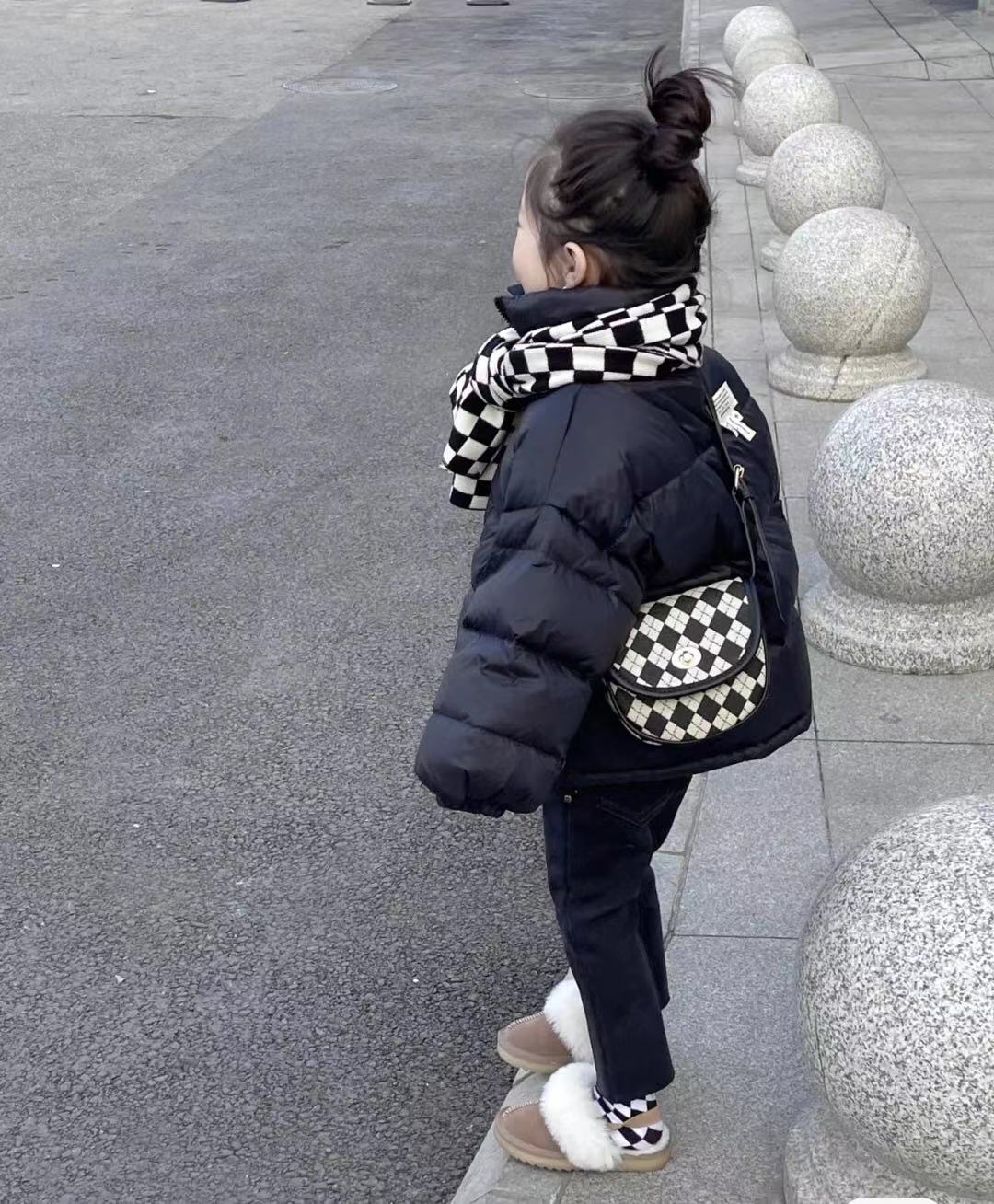 Nuovi vestiti invernali in cotone Edizione coreana Colletto in piedi Ragazzi Ragazze Bambini di piccole e medie dimensioni_voghion.com