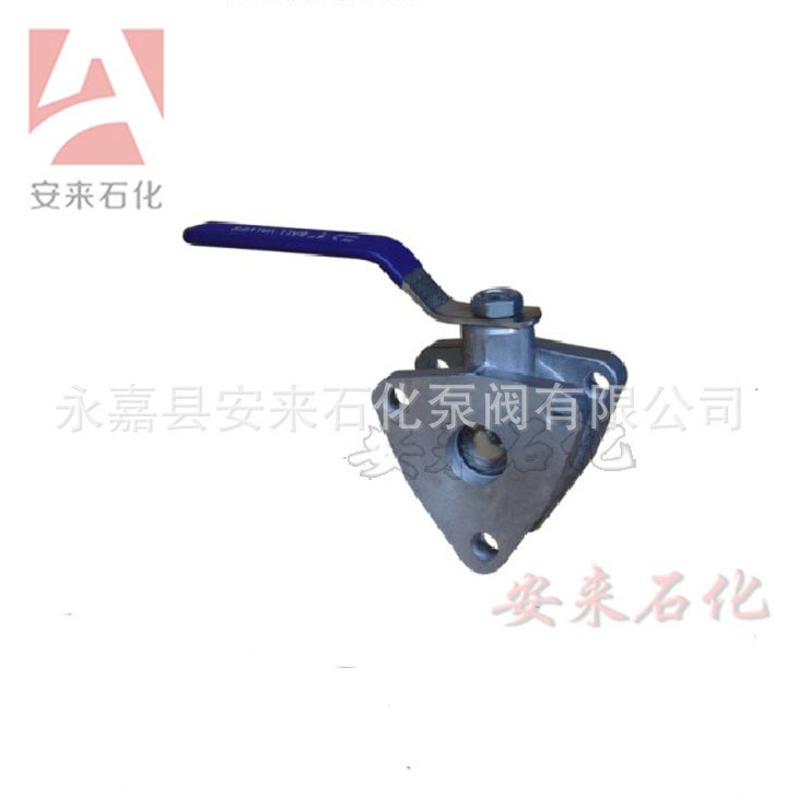 油罐车DN25铝合金球阀 圆法兰卸油球阀 加油机防溢流三角球阀