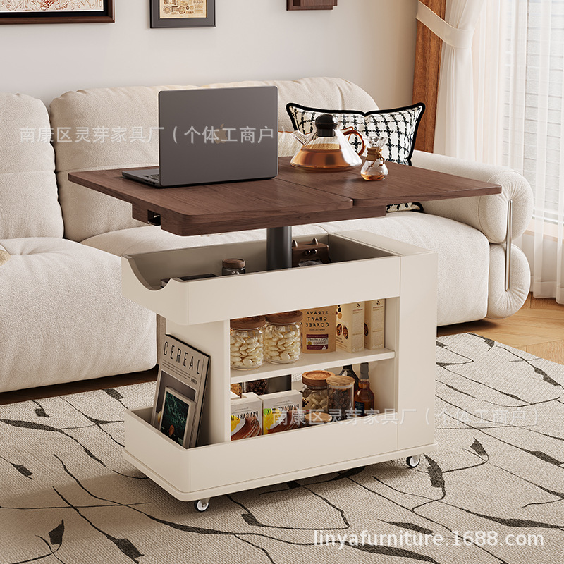 D 호두색 + 화이트 (높이 조절 접이식 상판) 전체 원목 친환경 E0 등급