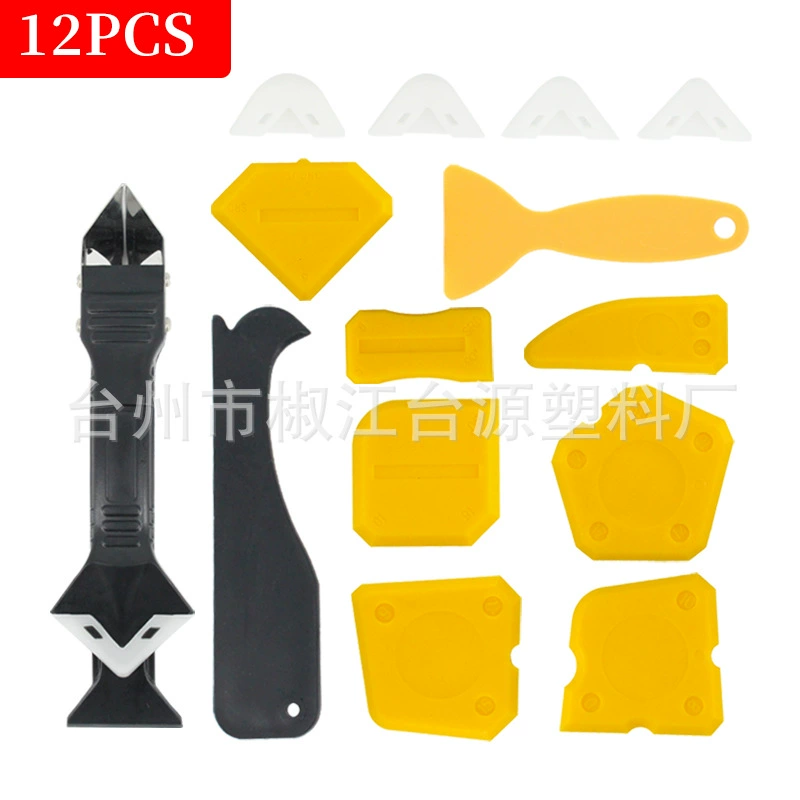 Набор инструментов для герметика Набор из 12 предметов Инь и Ян угловой скребок клеевая Лопата для удаления герметика