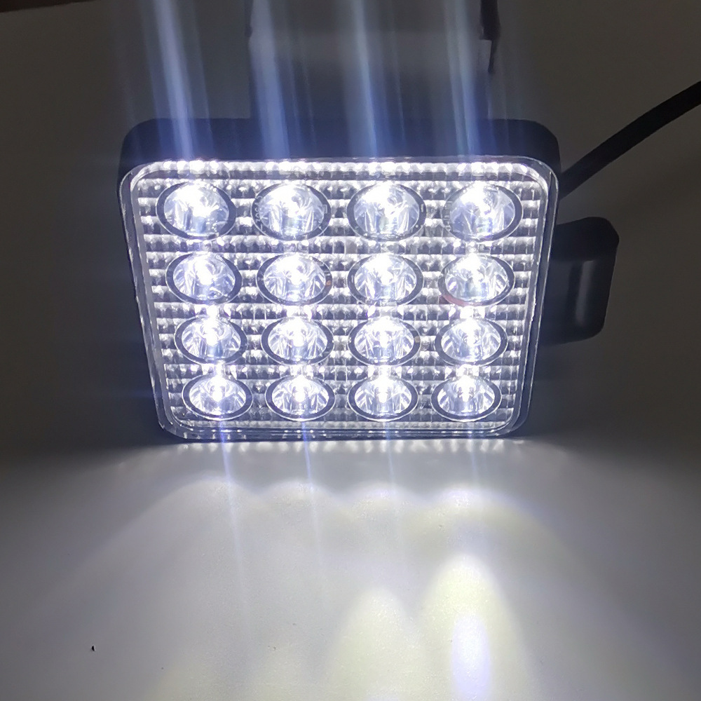 Luz DE TRABAJO cuadrada de color brillante luz de trabajo intermitente multicolor luz de trabajo intermitente de 3W luz intermitente de coche