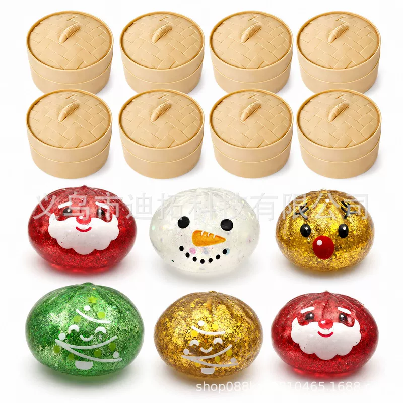 Антистресс-пельмень Squishy с пароваркой 6 см