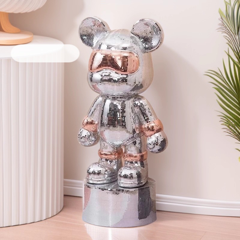 Trendy Cool Bear Large Piggy Bank for Living Room Tv Cabinet Next to Sofa, Large Standing Decorative Ornament