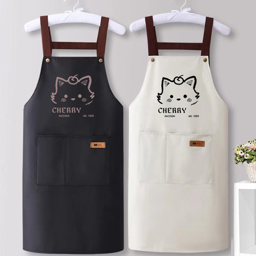 Apron Waterproof, Oilproof, Stain-Resistant Household Kitchen Cooking WaistApron for Hygiene High-Quality Dining Special Purpose Workwear