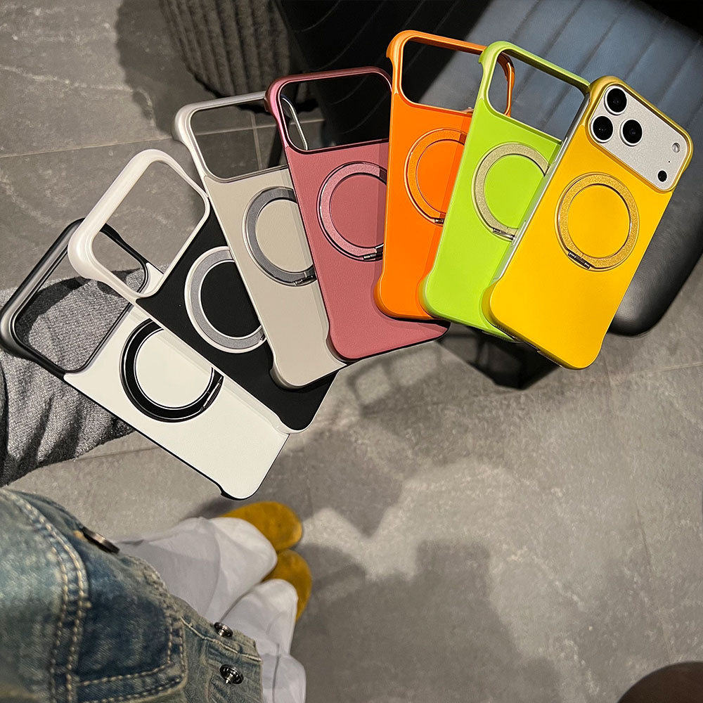 Custodia protettiva ultra sottile senza cornice, compatibile con iPhone 17, Huawei e Xiaomi, con adesivi in pelle e supporto._voghion.com